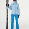 Stretch ski pants with wadding inside