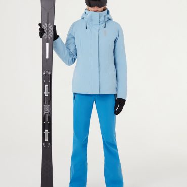 Stretch ski pants with wadding inside