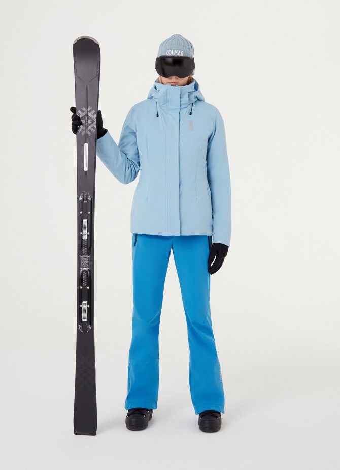 Stretch ski pants with wadding inside