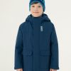 KIDS ski jacket in long fit wadding