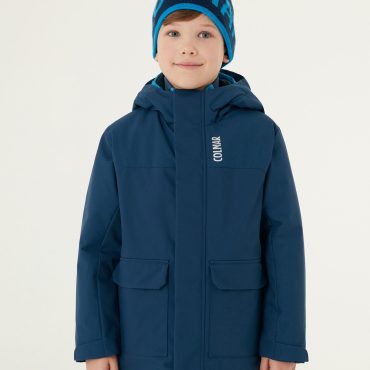 KIDS ski jacket in long fit wadding
