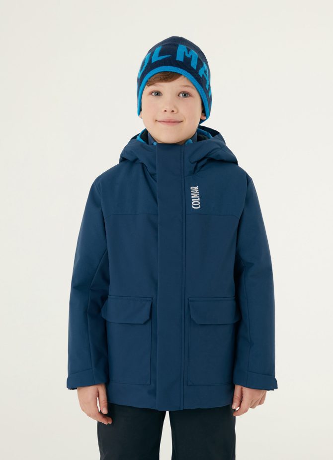 KIDS ski jacket in long fit wadding