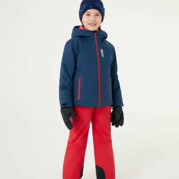 KIDS ski jacket in wadding. Fixed hood