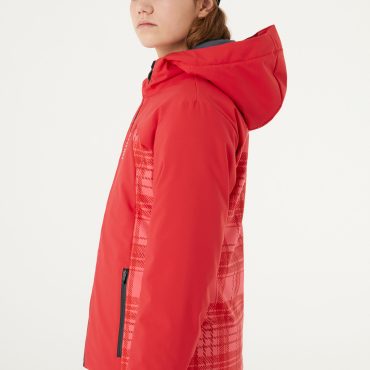 TEENS’ ski jacket with tartan print insert