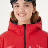 TEENS’ ski jacket with tartan print insert - Image 2