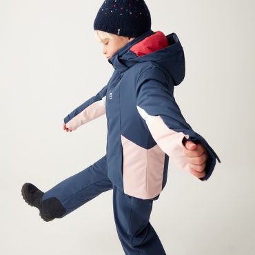 KIDS colorblock ski jacket in wadding.