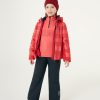 Kids wadding ski jacket with tartan print - Image 3