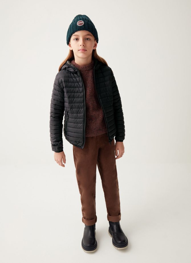 Autumn down jacket with fixed hood - Image 2