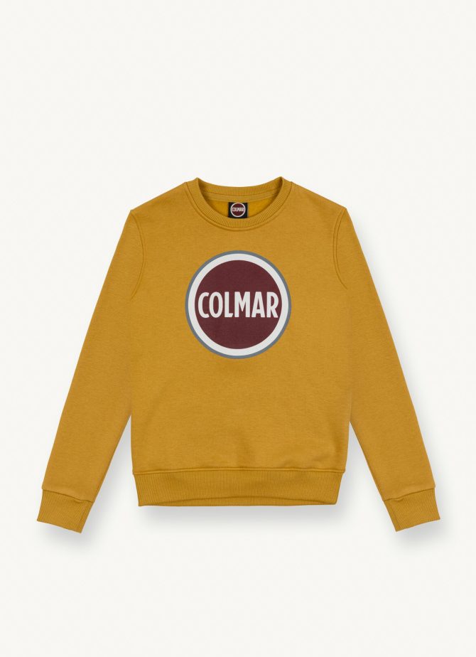 Crew-neck sweatshirt with maxi logo printed effect - Image 4