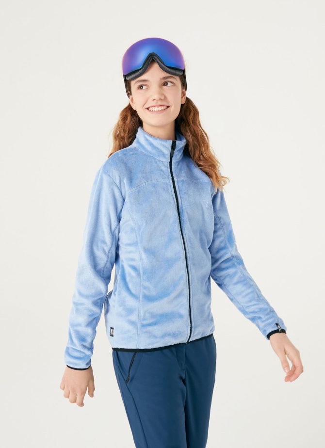 TEENS plush full zip ski sweatshirt