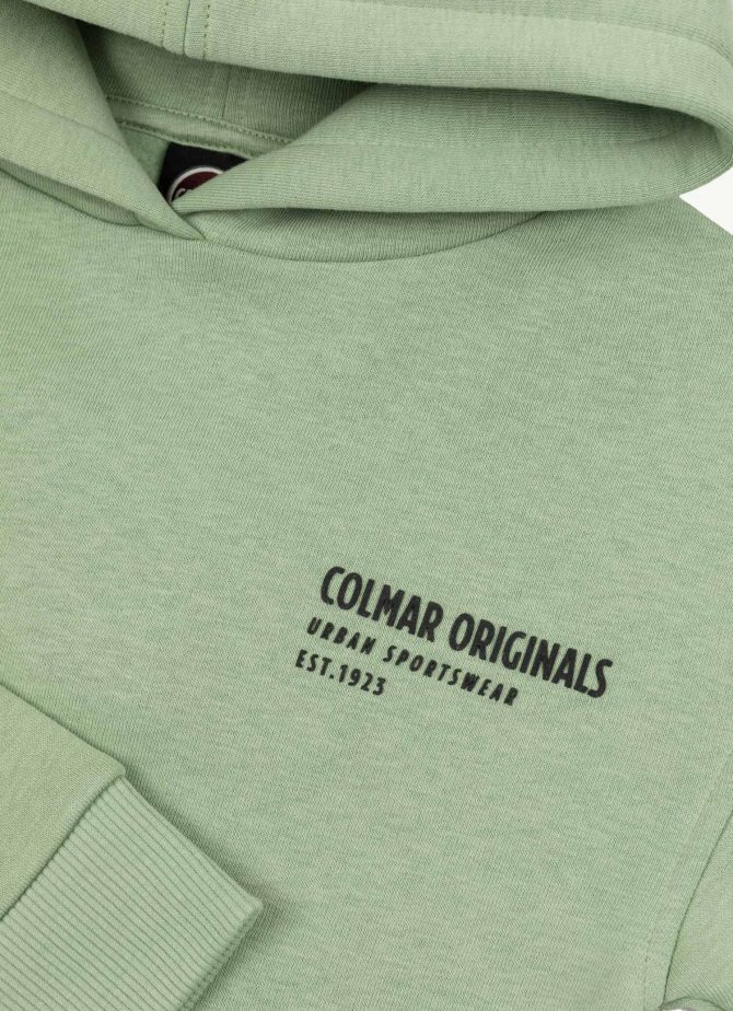 Short sweatshirt with hood and 3D logo - Image 6