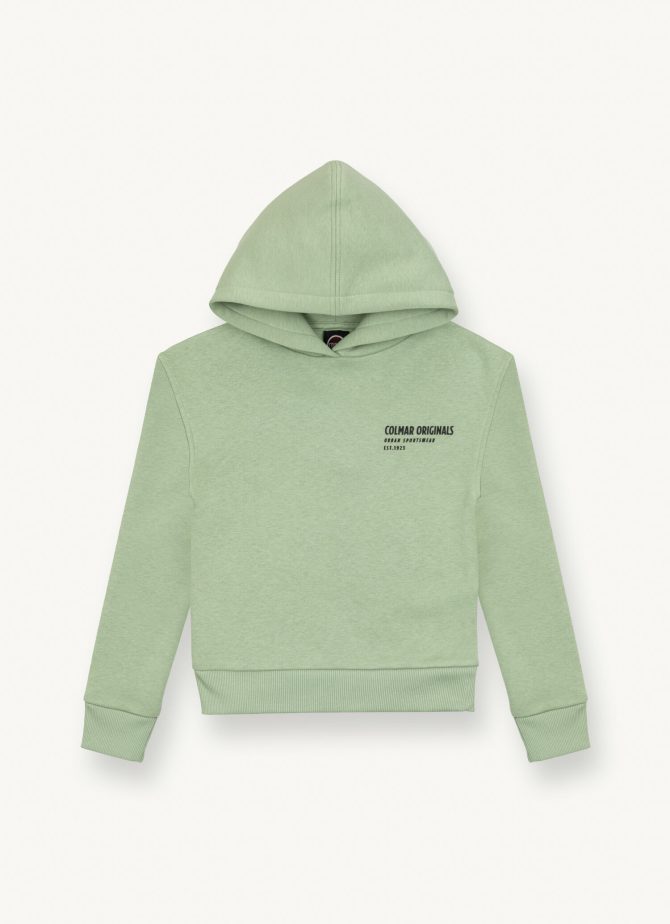 Short sweatshirt with hood and 3D logo - Image 4