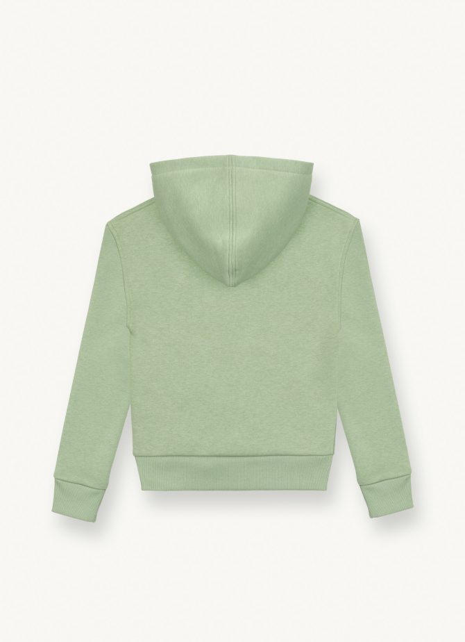 Short sweatshirt with hood and 3D logo - Image 5