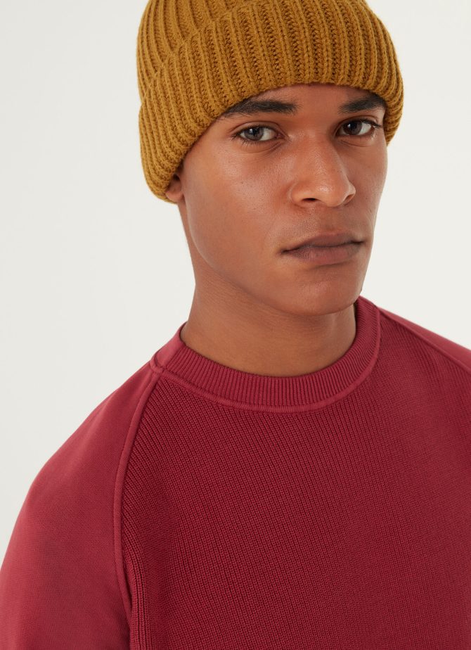 Cotton fleece sweater with raglan sleeves - Image 2