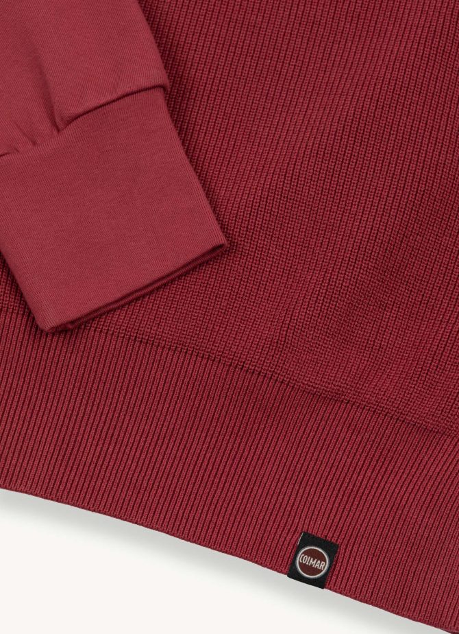 Cotton fleece sweater with raglan sleeves - Image 6