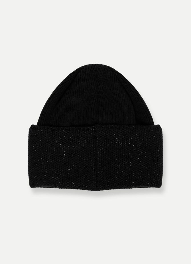 Recycled wool hat with lurex thread - Image 3