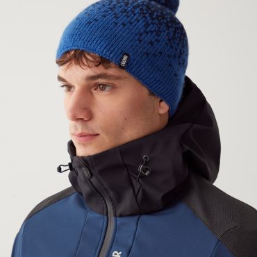 Unisex faded effect jacquard hat