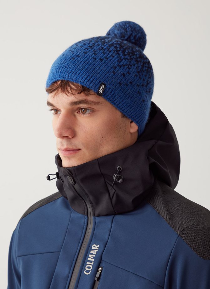 Unisex faded effect jacquard hat