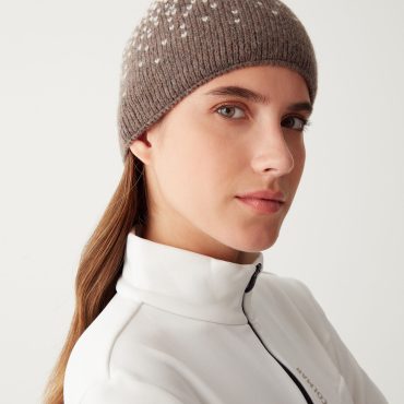 Unisex faded effect jacquard hat