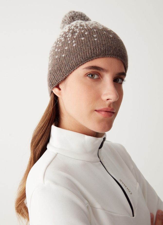 Unisex faded effect jacquard hat