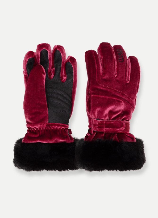 Smooth velvet ski gloves - Image 2