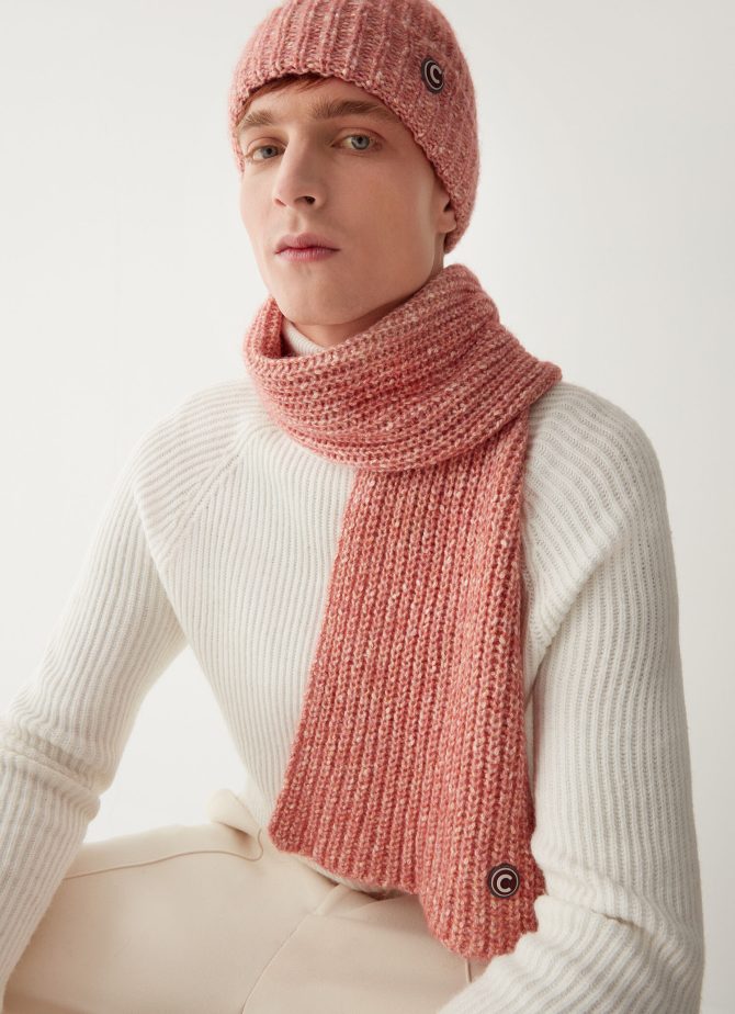 Unisex scarf with gold thread - Image 2