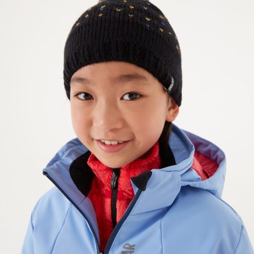 Multicolor hat with pompom