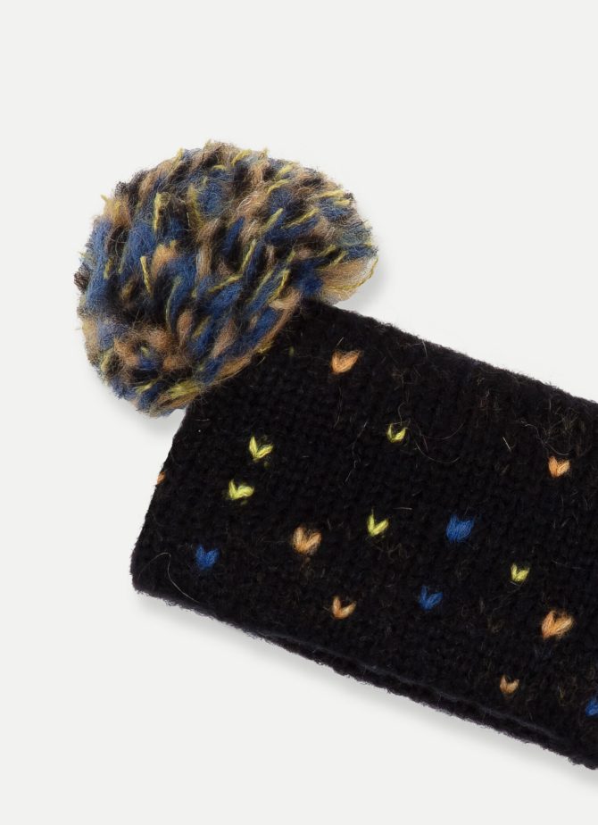 Headband with multicolor pompoms - Image 3