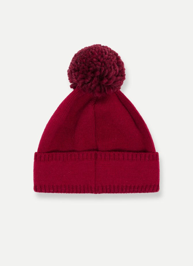 Hat with maxi logo in shiny yarn - Image 3