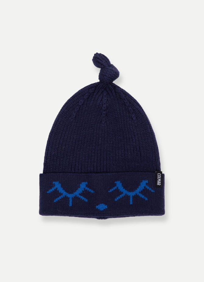 Unisex jacquard baby hat