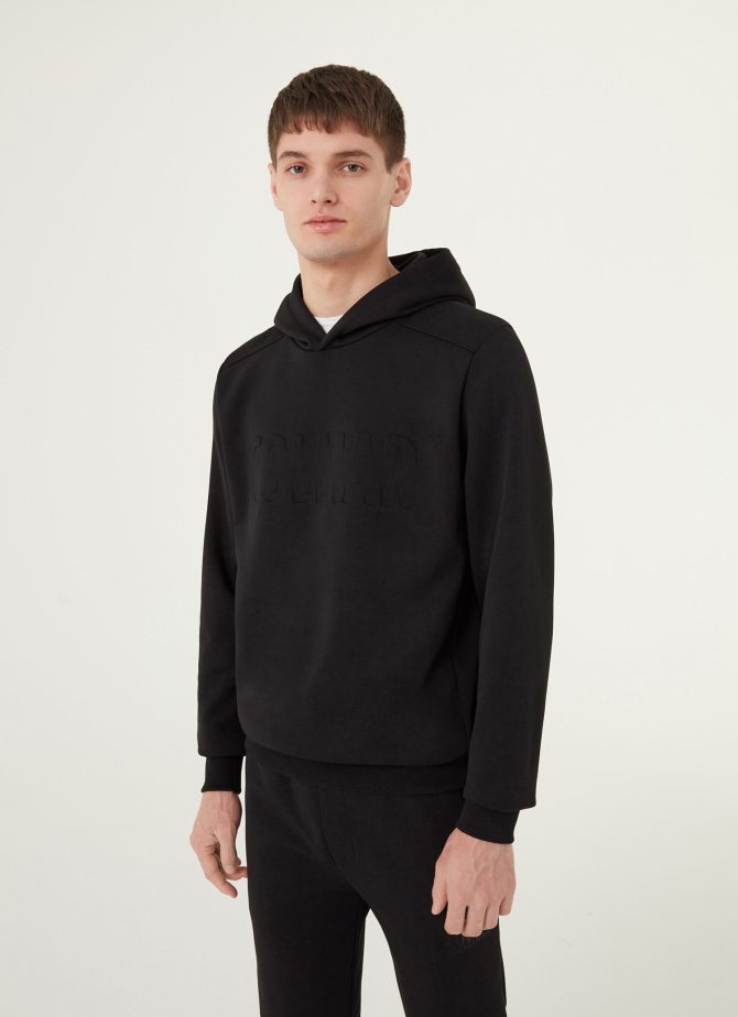 Sweatshirt with matching colour, embossed maxi logo - Image 3