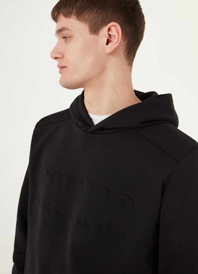 Sweatshirt with matching colour, embossed maxi logo
