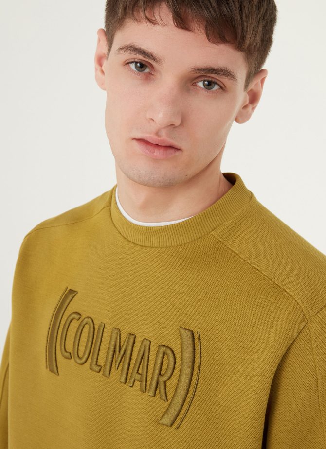 Piqué crew-neck sweatshirt with embroidered logo - Image 3