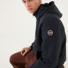 Full zip hooded sweatshirt in piqué - Image 3