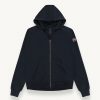 Full zip hooded sweatshirt in piqué - Image 4
