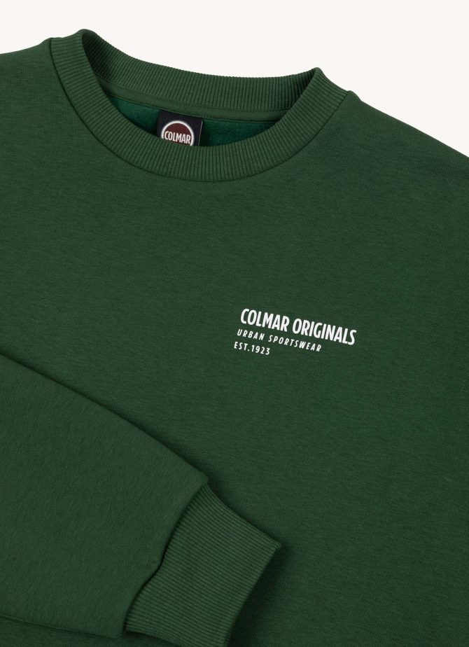 Cotton crew-neck sweatshirt with 3D writing - Image 6