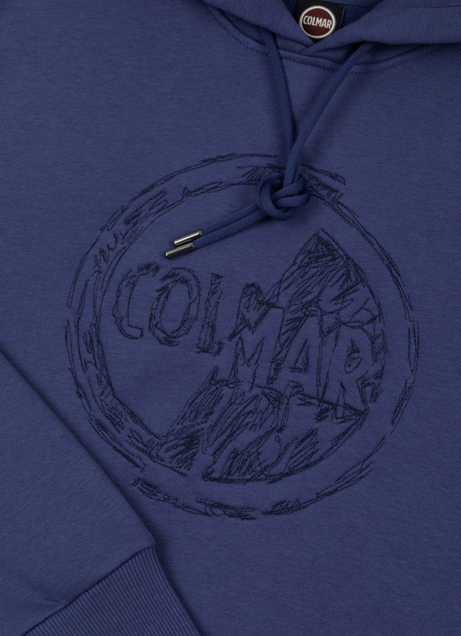 Hooded sweatshirt with maxi embroidered logo - Image 6