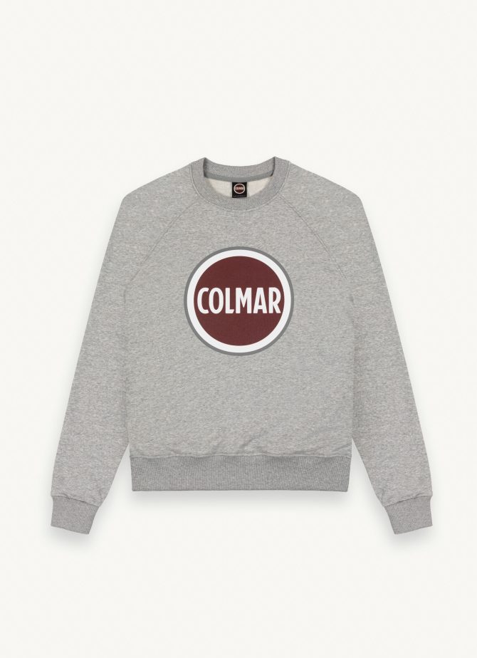 Crew-neck sweatshirt with printed maxi logo - Image 4