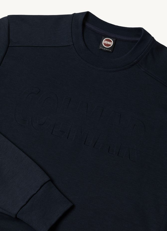 Sweatshirt with matching colour, embossed maxi logo - Image 6