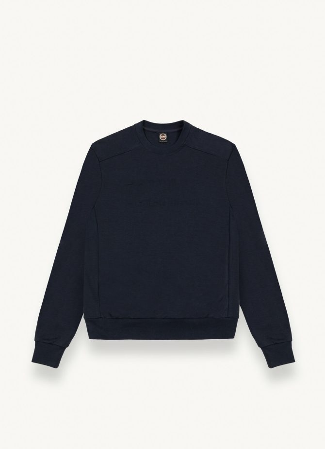 Sweatshirt with matching colour, embossed maxi logo - Image 4
