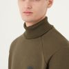 Diagonal turtleneck sweatshirt with carbon logo - Image 2