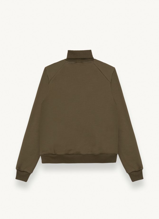 Diagonal turtleneck sweatshirt with carbon logo - Image 5