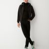 100% cotton full zip sweatshirt with nylon inserts