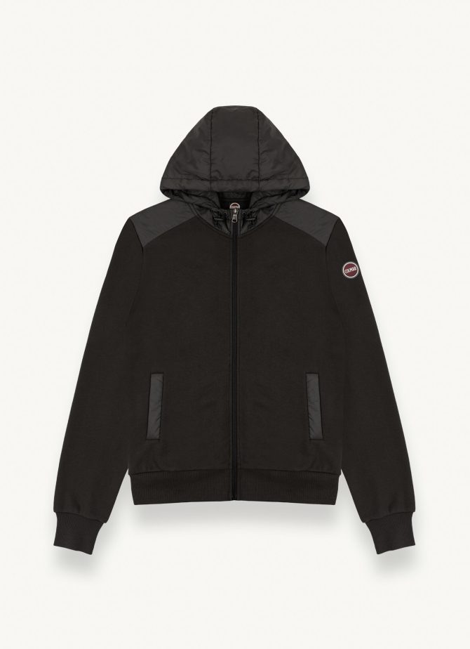 100% cotton full zip sweatshirt with nylon inserts - Image 4