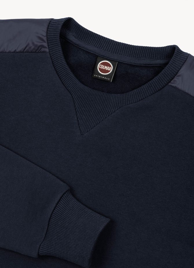 100% cotton crew-neck sweatshirt with nylon inserts - Image 6