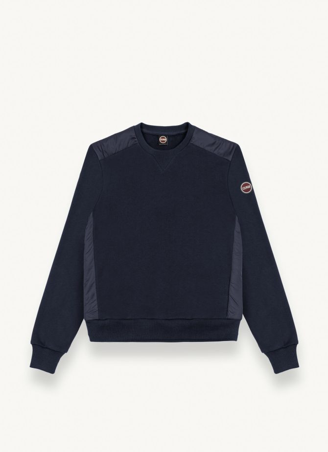 100% cotton crew-neck sweatshirt with nylon inserts - Image 4