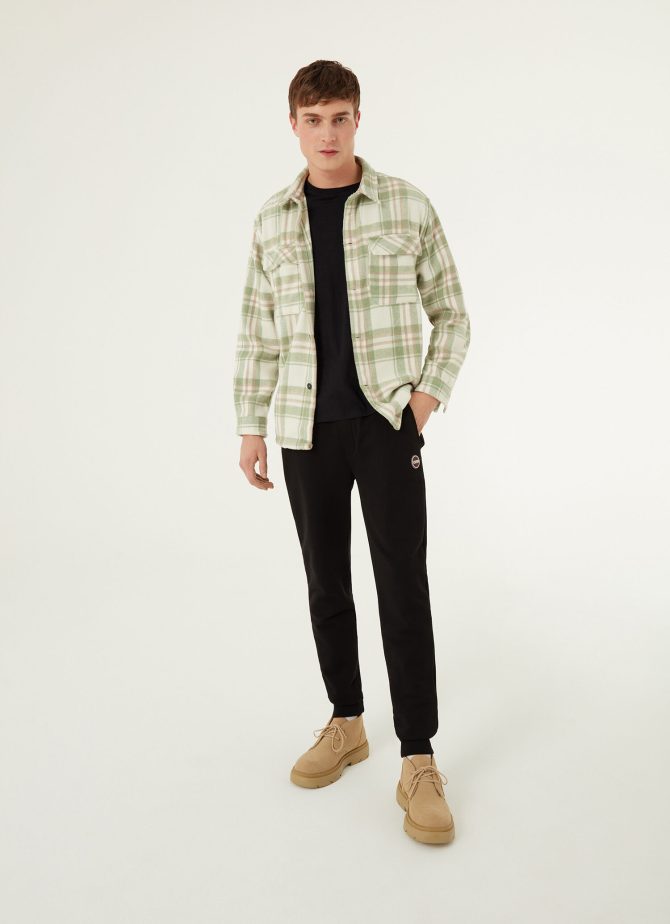 Sweatpants in fleece with nylon inserts - Image 3