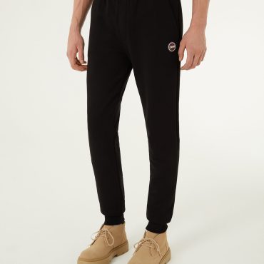 Sweatpants in fleece with nylon inserts