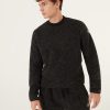 Warm crew-neck sweatshirt in wool knit - Image 2