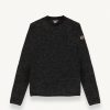 Warm crew-neck sweatshirt in wool knit - Image 4